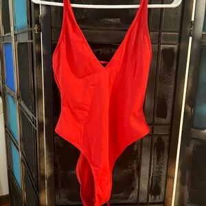 TA3 one piece lace up Body cinching swimsuit